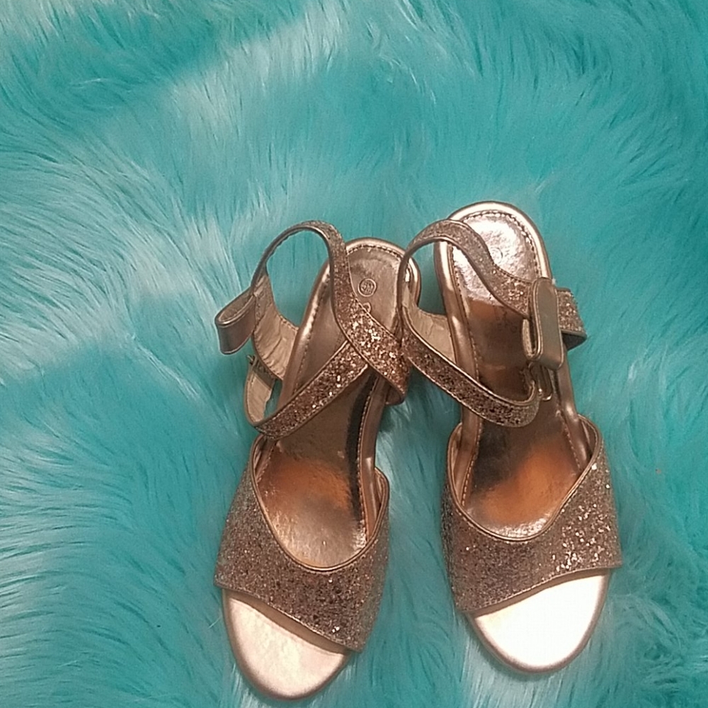 Sparkly kid heels